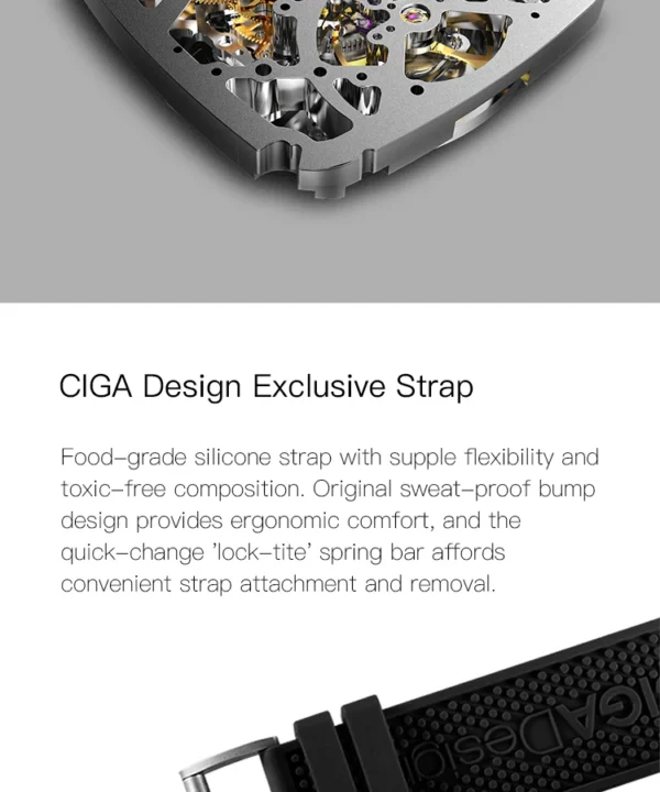 CIGA Design™ Z Series – Skeleton Automatic Watch with Sapphire Glass - Image 16