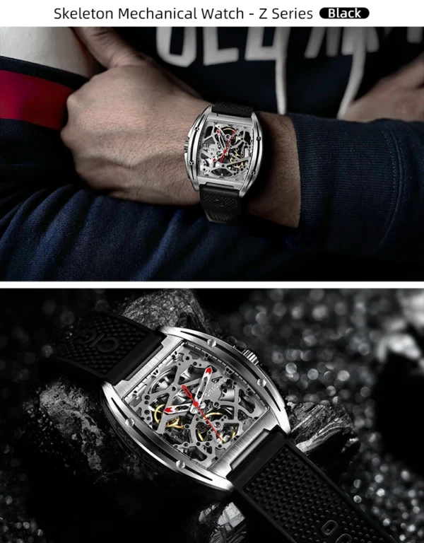 CIGA Design™ Z Series – Skeleton Automatic Watch with Sapphire Glass - Image 7