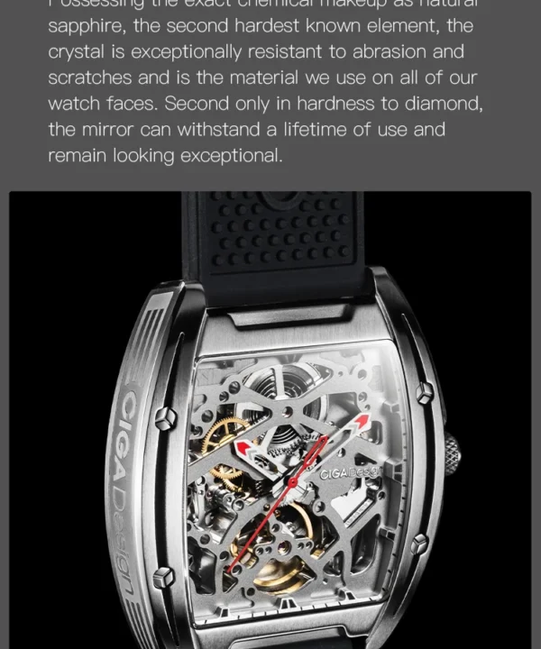 CIGA Design™ Z Series – Skeleton Automatic Watch with Sapphire Glass - Image 14