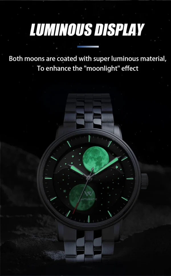 Welly Merck™ Prestige Lunar – Automatic Moon Phase Watch (Sapphire Crystal) - Image 10