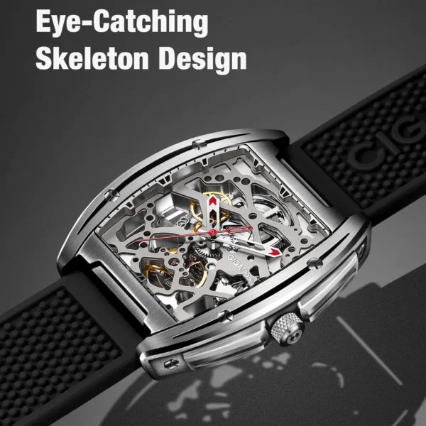 CIGA Design™ Z Series – Skeleton Automatic Watch with Sapphire Glass - Image 12
