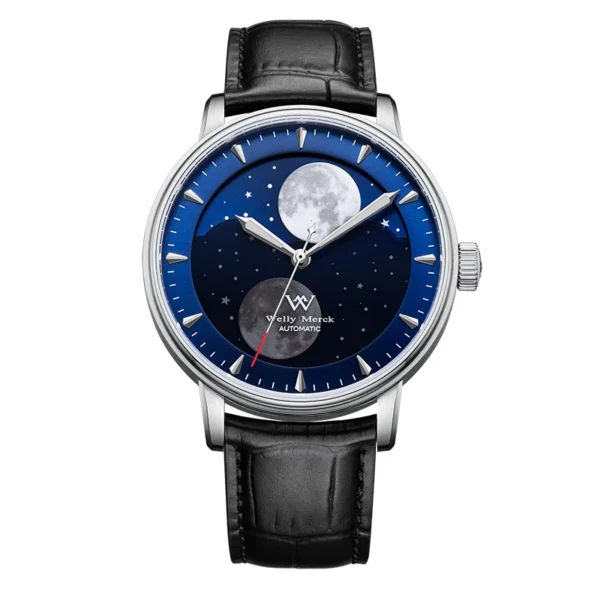 Welly Merck™ Prestige Lunar – Automatic Moon Phase Watch (Sapphire Crystal) - Image 4