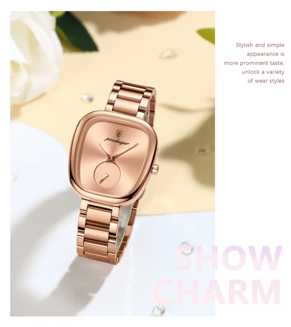 ELEGANT™ RoseGold Luxe – Women’s Stainless Steel Quartz Watch - Image 2