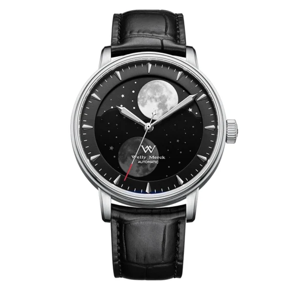 Welly Merck™ Prestige Lunar – Automatic Moon Phase Watch (Sapphire Crystal) - Image 3