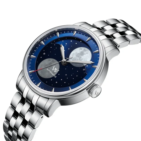 Welly Merck™ Prestige Lunar – Automatic Moon Phase Watch (Sapphire Crystal) - Image 6