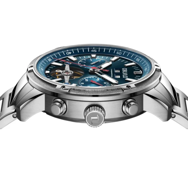 OBLVLO™ Tourbillon Automatic – Sapphire Skeleton Watch with Calendar & Week Display - Image 6