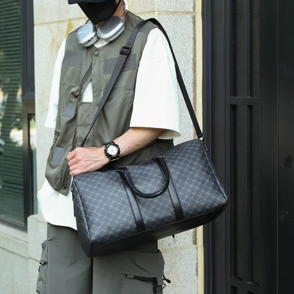 Montreux™ Black Travel Duffel – Luxury Carryall for Modern Gentlemen - Image 3
