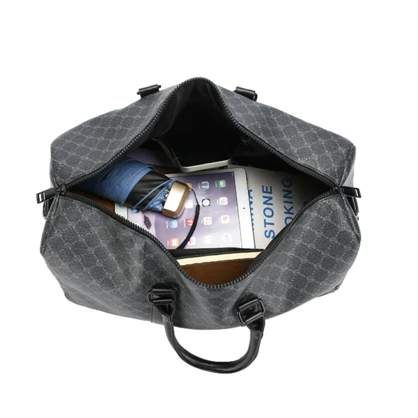 Montreux™ Black Travel Duffel – Luxury Carryall for Modern Gentlemen - Image 5
