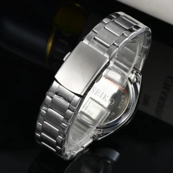 SEIKORA™ Prestige Chronograph – Stainless Steel Quartz Racing Edition - Image 4