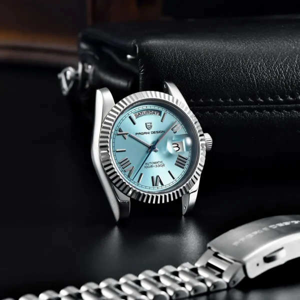 PAGANI DESIGN™ Day-Date – Automatic Luxury Men’s Watch | Sapphire Glass, Calendar, Mechanical - Image 4