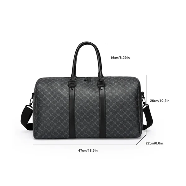 Montreux™ Black Travel Duffel – Luxury Carryall for Modern Gentlemen - Image 4